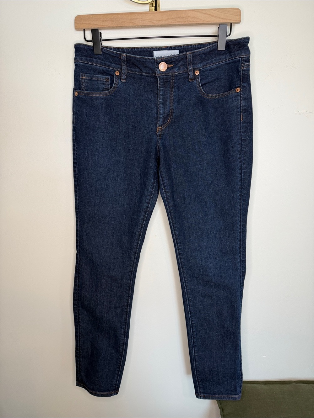 LOFT Women's Dark Indigo Skinny Jeans